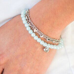 Paparazzi Jewelry Accessories - Love Like You Mean It - Blue Bracelet - Vintage